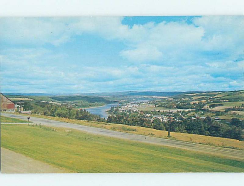 Pre-1980 PANORAMIC VIEW Florenceville-Bristol - Near Fredericton NB F8587