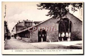 Old Postcard Cremieu Wooden Halles has three naves