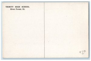 River Forest Illinois IL Postcard Trinity High School Church Interior View
