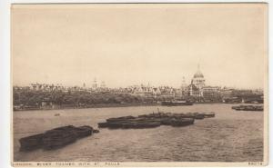 London; River Thames With St Pauls 56078 PPC By Photochrom, Unposted, c 1930's 