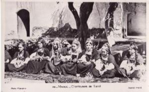 RPPC MAROC Chanteuses de Tiznit AFRICA postcard