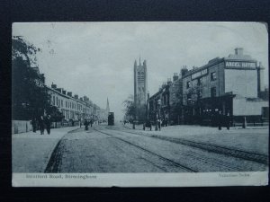 BIRMINGHAM Stratford Road showing ANGEL HOTEL & ATKINSONS ALES c1903 UB Postcard