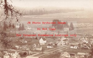 OR, Scotts Mills, Oregon, RPPC, Bird's Eye View of Town, 1912 PM, Photo