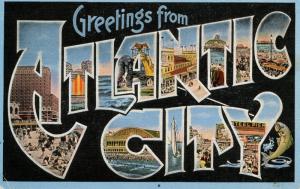 Large Letter - Atlantic City, New Jersey