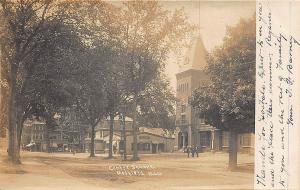 Medfield MA Centre Square Store Front's RPPC Postcard