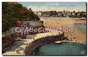 Old Postcard Dinard La Promenade Des Allies