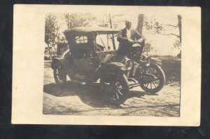 RPPC FORD MODEL T AUTOMOBILE AUTO CAR VINTAGE REAL PHOTO POSTCARD