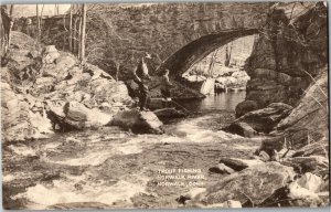 Trout Fishing Norwalk River, Norwalk CT Vintage Postcard E71