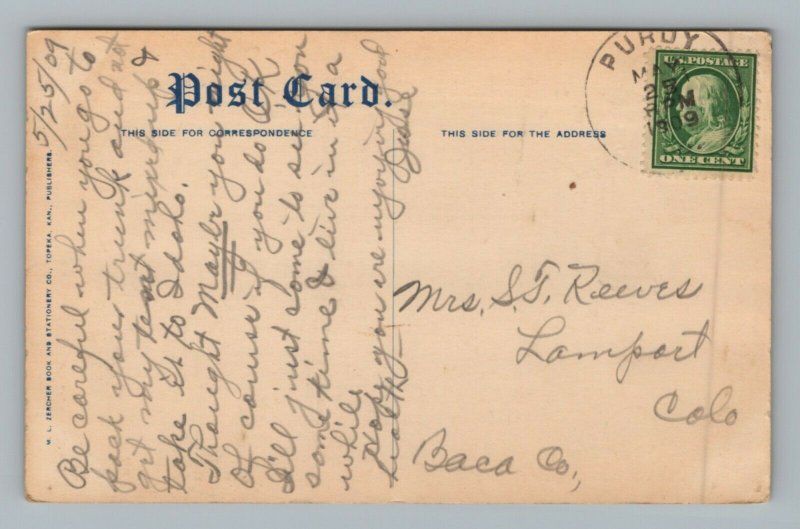 1909 Maybe Poem Question Mark Vintage Postcard 