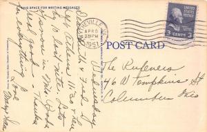 C41/ Wytheville Virginia Va Postcard 1951 Linen Football Stadium High School