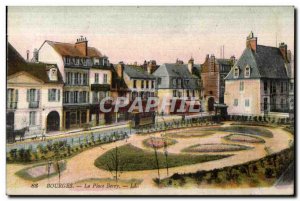 Old Postcard Bourges Place Berry LL