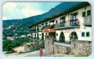 TAXCO, Gro., Mexico ~ PANORAMA from HOTEL BORDA c1960s Roadside Postcard