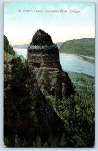 Columbia River Oregon Postcard St. Peter's Dome Mountain Exterior 1910 Vintage
