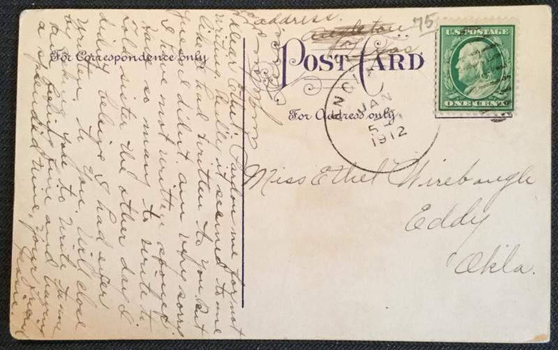 Vintage Postcard Used Couple “Make Room in you heart for me.” LB