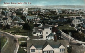 Watch Hill Rhode Island RI Cottage Colony c1910 Vintage Postcard