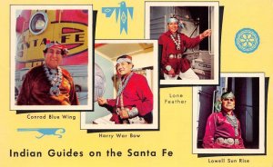 Zuni New Mexico Indian Guides on the Santa Fe Super Chief Train PC AA61458