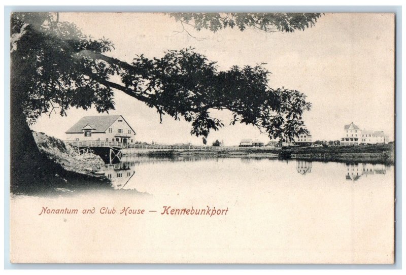 c1905's Nonantum Club House Restaurant Lake Pond Kennebunkport Maine ME Postcard