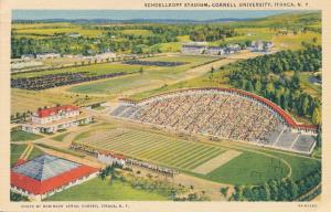 Schoellkopf Football Stadium Cornell University Ithaca NY New York pm 1940 Linen