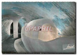 Modern Postcard Chamonix Montenvers The Cave of the Mer de Glace La Gondola