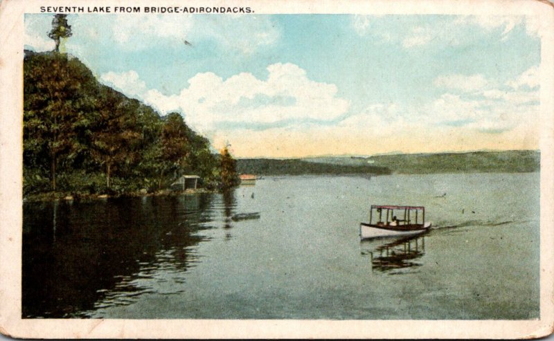 New York Adirondacks Seventh Lake From Bridge 1922