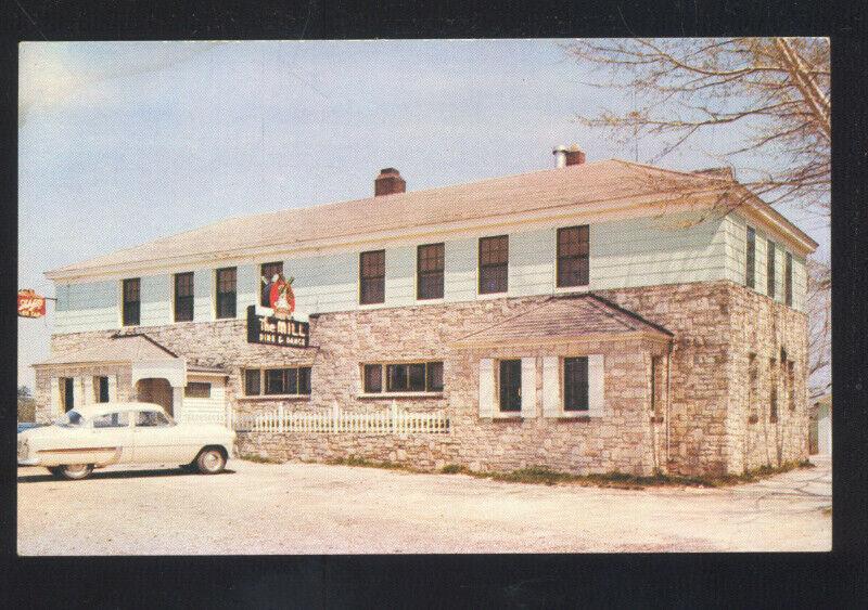 STURGEON BAY DOOR COUNTY WISCONSIN RESTAURANT ADVERTISING POSTCARD OLD CARS