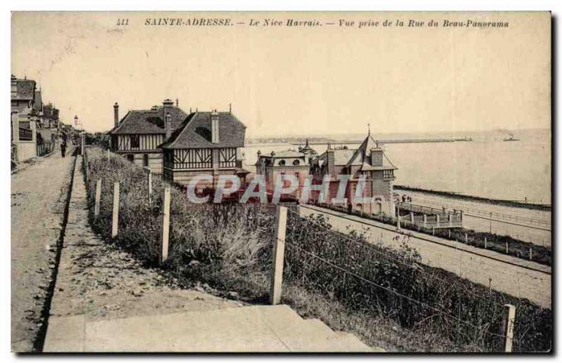 Postcard Old Ste Adresse Le Havre Nice View from the street of the beautiful ...