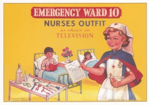 Emergency Ward Nurses Fancy Dress Outfit Advertising Postcard