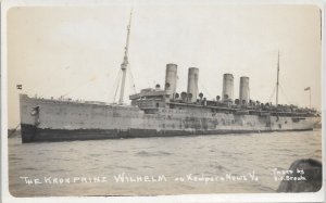 WW1 Transports RPPC: USS Von Steuben, Mint ex Kron Prinz Wilhelm (N7348)