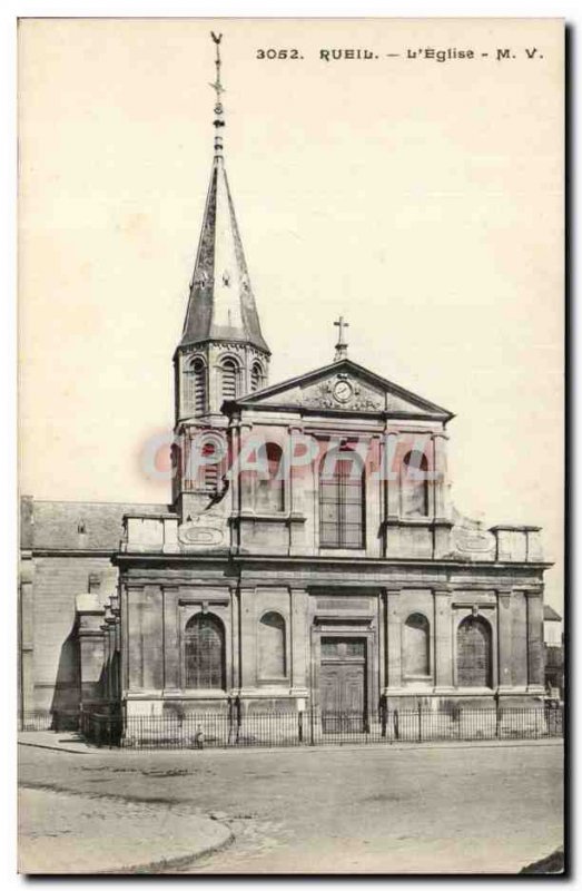 Rueil Old Postcard L & # 39eglise