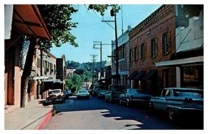 Postcard STREET SCENE San Andreas California CA AR3635