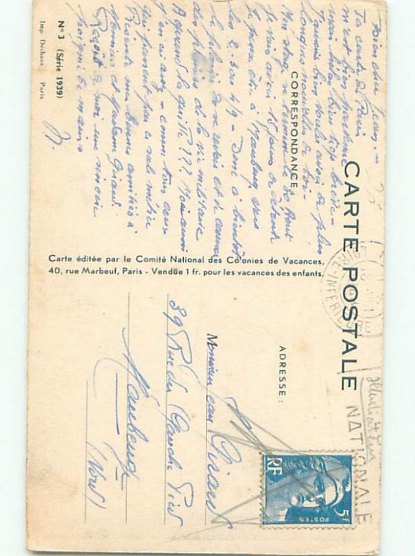 Divided-Back CHILDREN SCENE Great Postcard AA5662