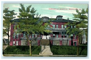 1908 Samaritan Hospital, Sioux City, Iowa IA Antique Posted Postcard