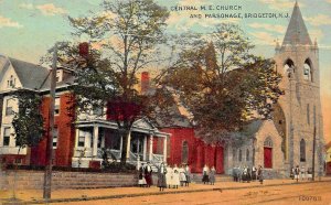 BRIDGETON NJ~CENTRAL M E CHURCH~1913 COUNTY S S CONVENTION ADVERTISING POSTCARD