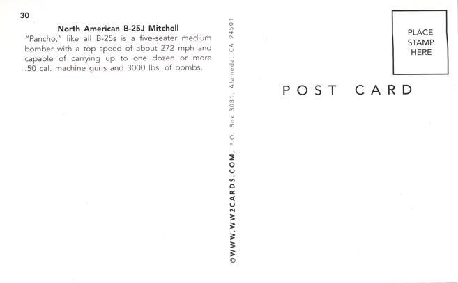 WWII Bomber Pancho - North American B-25J Mitchell