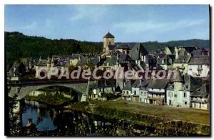 Modern Postcard On Argentat Overview The Bridge On The Dordogne