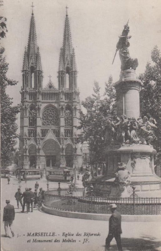 Marseilles Church of St. Vincent de Paul The Reformes Mobiles French Postcard