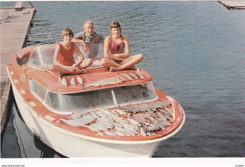 HORSEFLY, British Columbia, Canada, 50-60s; A Catch Of Fish From Horsefly Lake