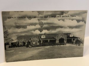 Vintage 1940s Stanley Country Club New Britain Connecticut Photo Postcard