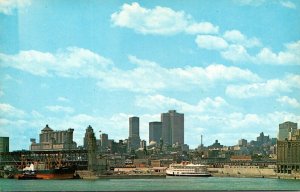 Canada Montreal View Of Harbor and Skyline