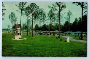 Rocky Mount North Carolina NC Postcard Cobb's Motel Inn Street Trees Scenery
