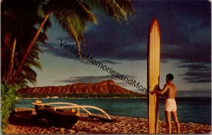 Outrigger & Diamond Head Waikiki Hawaii Postcard PC245