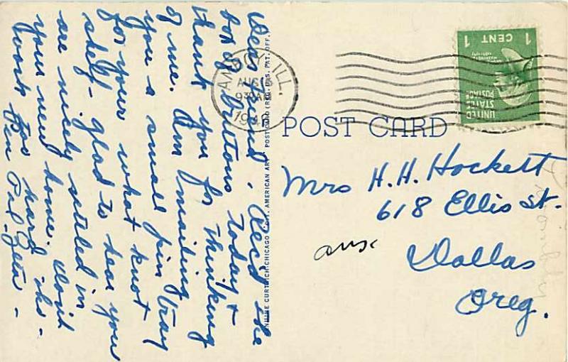 City Hall Rochester NH New Hampshire 1946 Linen