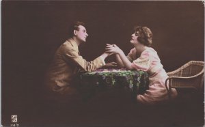 Romantic Couple Vintage RPPC C189