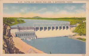 Virginia Claytor Dam Showing Peaks Knob In Southwestern Virginia