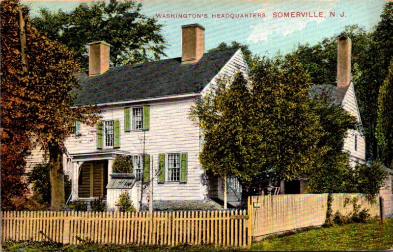 New Jersey Somerville Washington's Headquarters1913