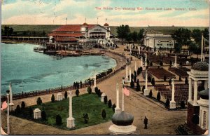 Postcard The White City showing Ball Room and Lake in Denver, Colorado~2047