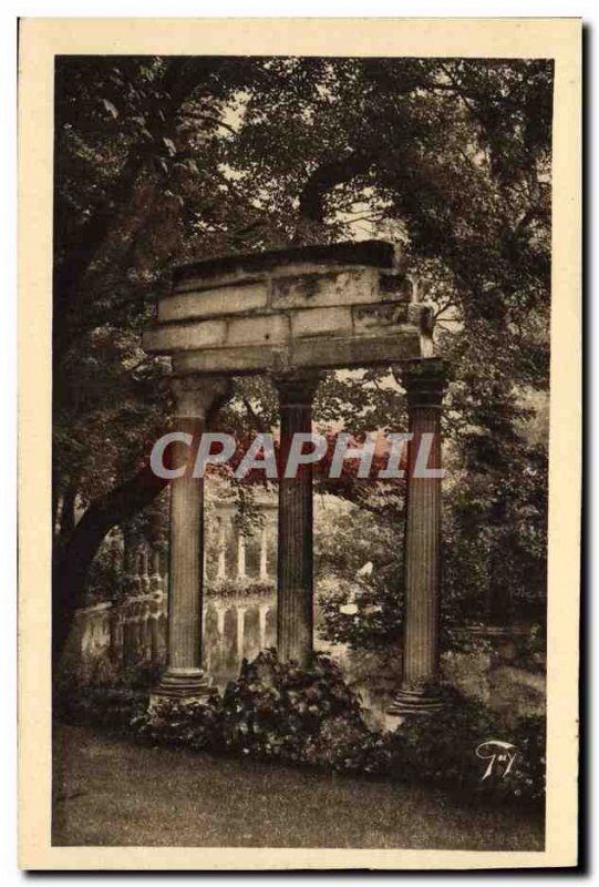 Old Postcard Paris Parc Monceau