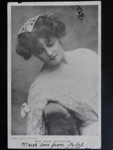 Portrait of Actress: Miss Marie Studholme c1904 RP Postcard