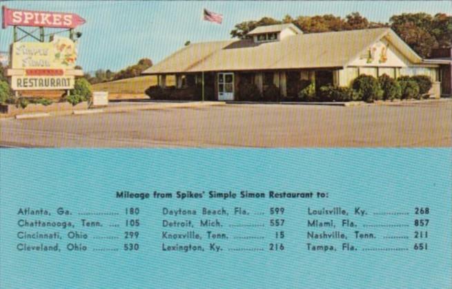 Tennessee Maryville Spikes' Simple Simon Restaurant