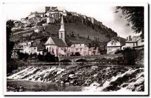 Saint Flour - View taken from the banks of the Ander - Old Postcard